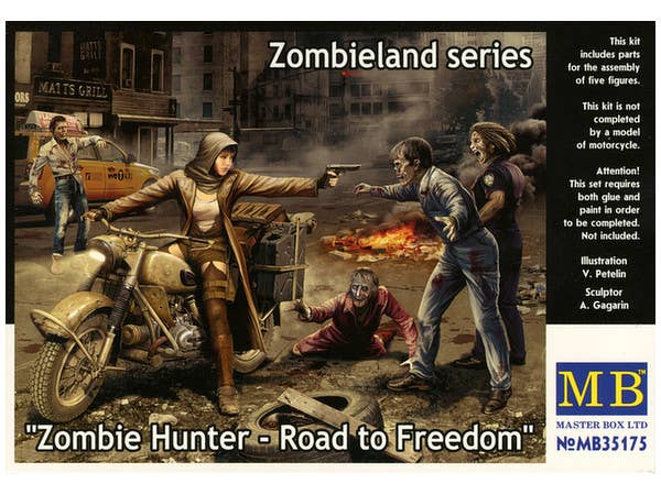MASTER BOX 1/35 Zombie Hunter - Road to Freedom, Zombieland series | 4820113080845
