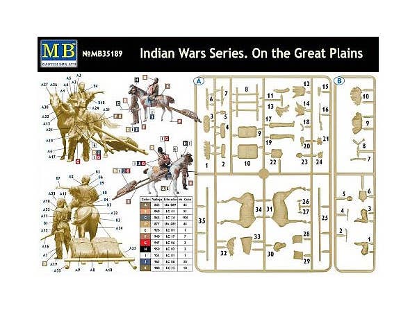 MASTER BOX 1/35 Indian Wars Series. On the Great Plains | 4820113081606