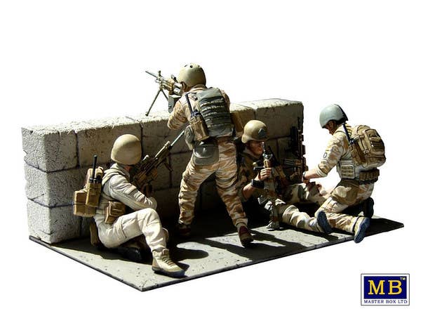 MASTER BOX 1/35 Under Fire. Modern US Infantry | 4820113081156
