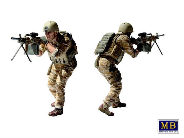 MASTER BOX 1/35 Under Fire. Modern US Infantry | 4820113081156