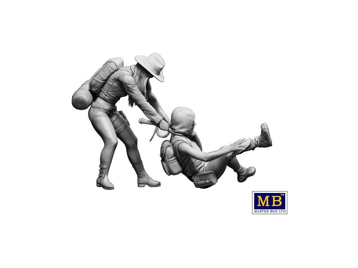 MASTER BOX 1/35 Post-apocalyptic fiction. Desert Battle Series. Skull Clan - New Amazons. Give it back This is my booty | 4820113082191