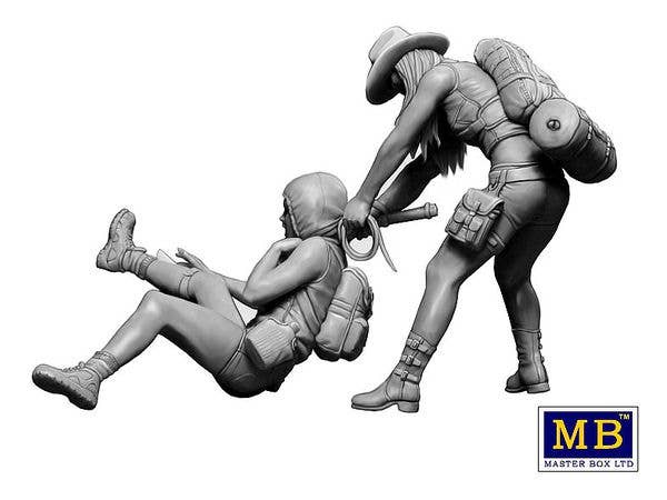 MASTER BOX 1/35 Post-apocalyptic fiction. Desert Battle Series. Skull Clan - New Amazons. Give it back This is my booty | 4820113082191