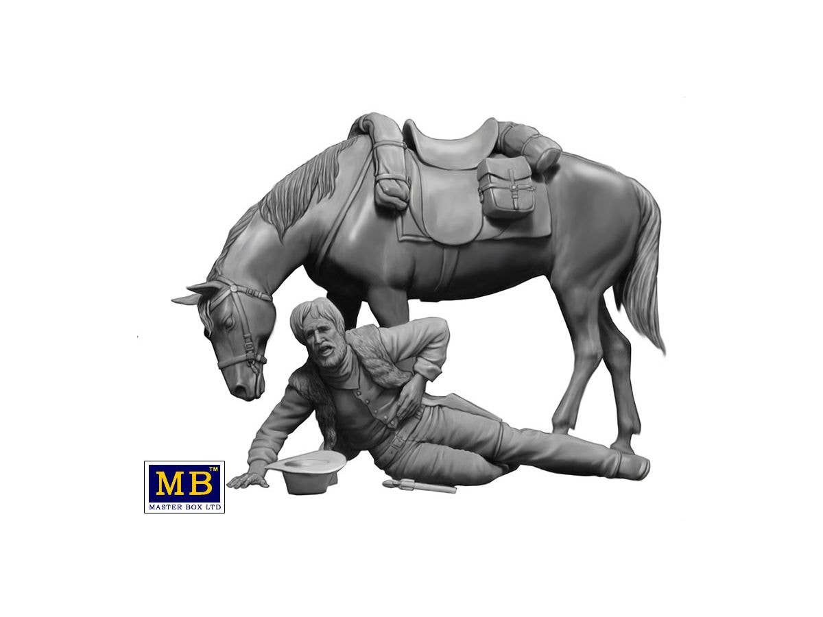 MASTER BOX 1/35 Outlow. Gunslinger series. Kit No. 1. Marshal Tom Tucker, Molly and Rebecca Hanson | 4820113082207