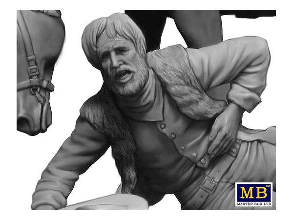 MASTER BOX 1/35 Outlow. Gunslinger series. Kit No. 1. Marshal Tom Tucker, Molly and Rebecca Hanson | 4820113082207