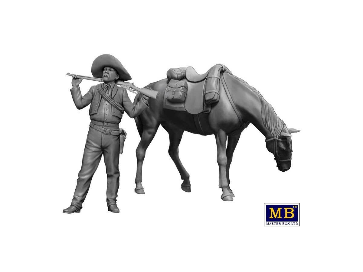 MASTER BOX 1/35 Outlow. Gunslinger series. Kit No. 3. Pedro Melgoza - Bounty Hunter | 4820113082221