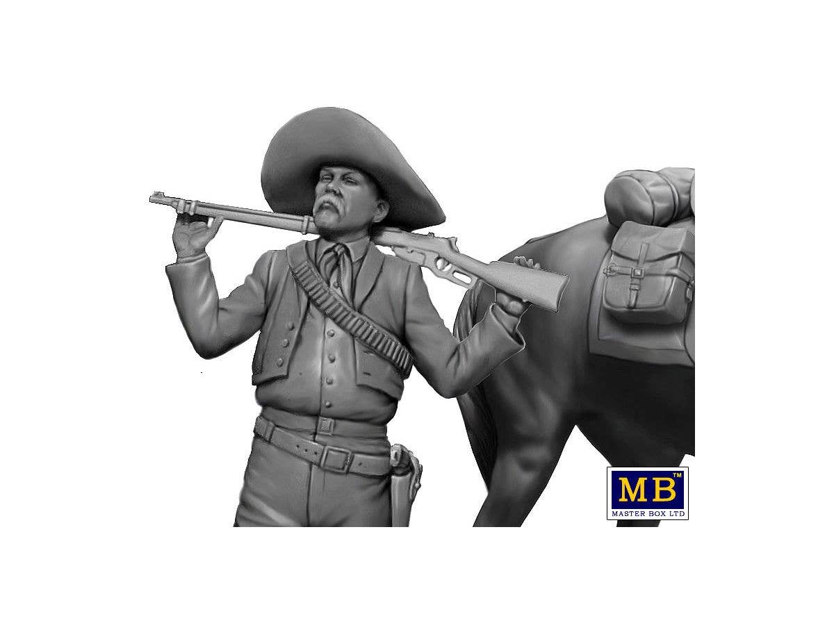 MASTER BOX 1/35 Outlow. Gunslinger series. Kit No. 3. Pedro Melgoza - Bounty Hunter | 4820113082221