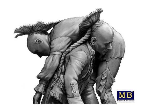 MASTER BOX 1/35 'Wounded brother'. Indian Wars series, XVIII century. Kit No. 2 | 4820113082283