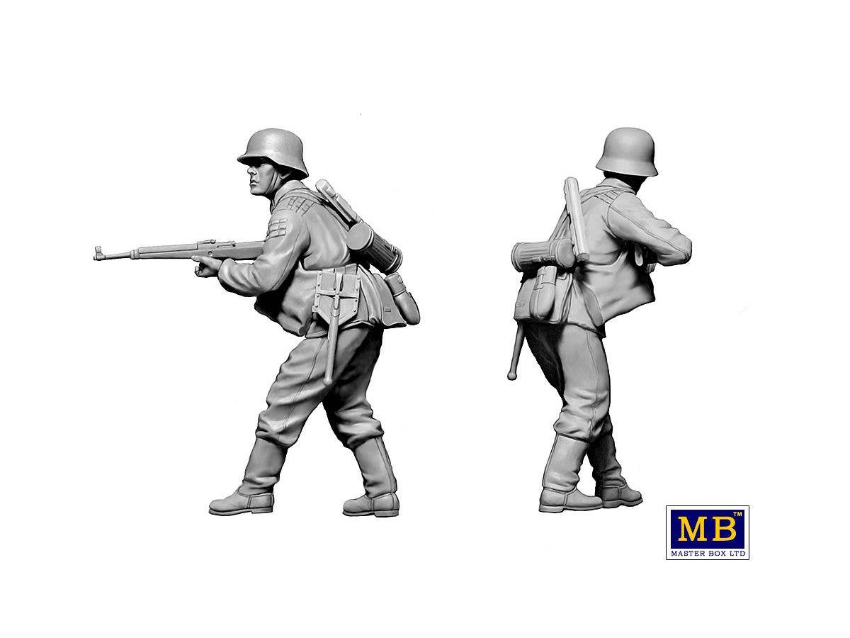 MASTER BOX 1/35 German military men, 1944-1945. Das Maschinengewehr ist dort | 4820113082382