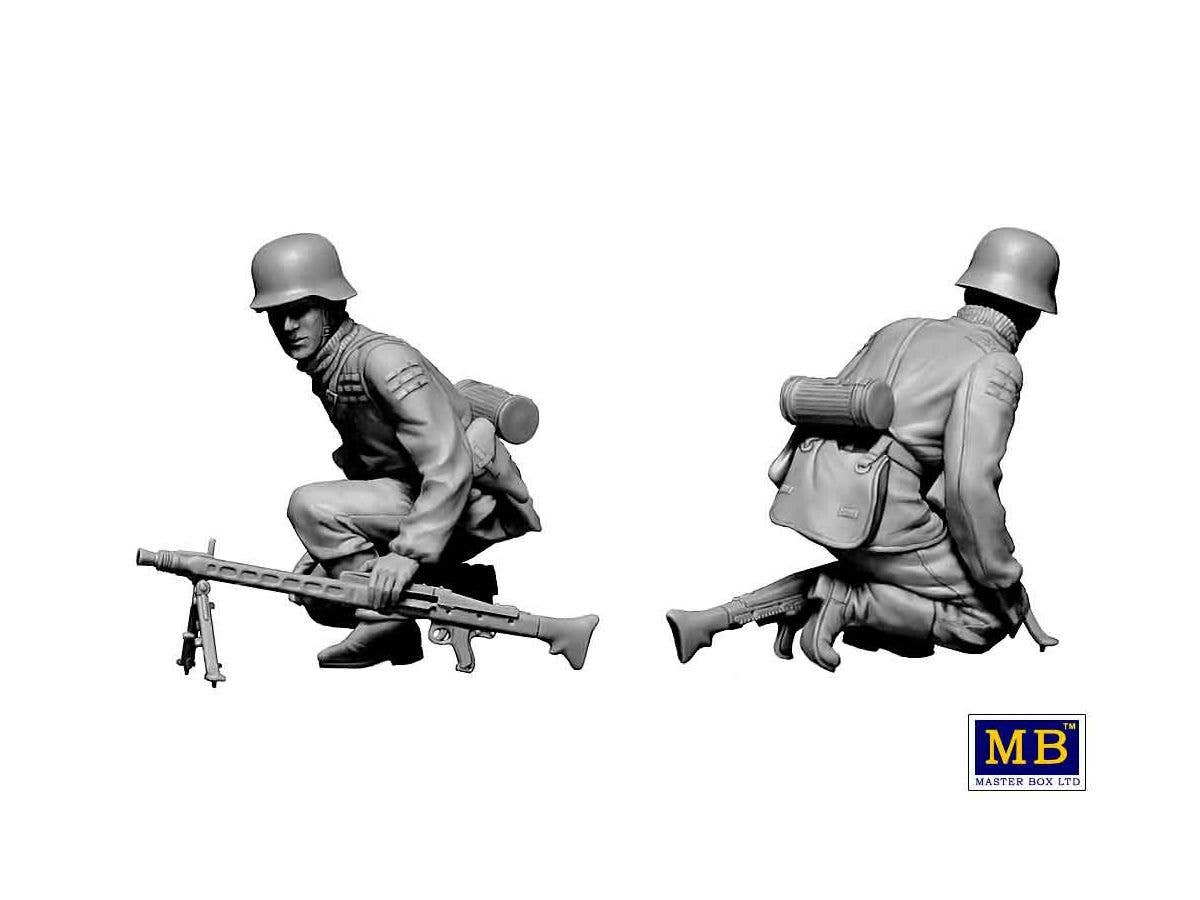 MASTER BOX 1/35 German military men, 1944-1945. Das Maschinengewehr ist dort | 4820113082382