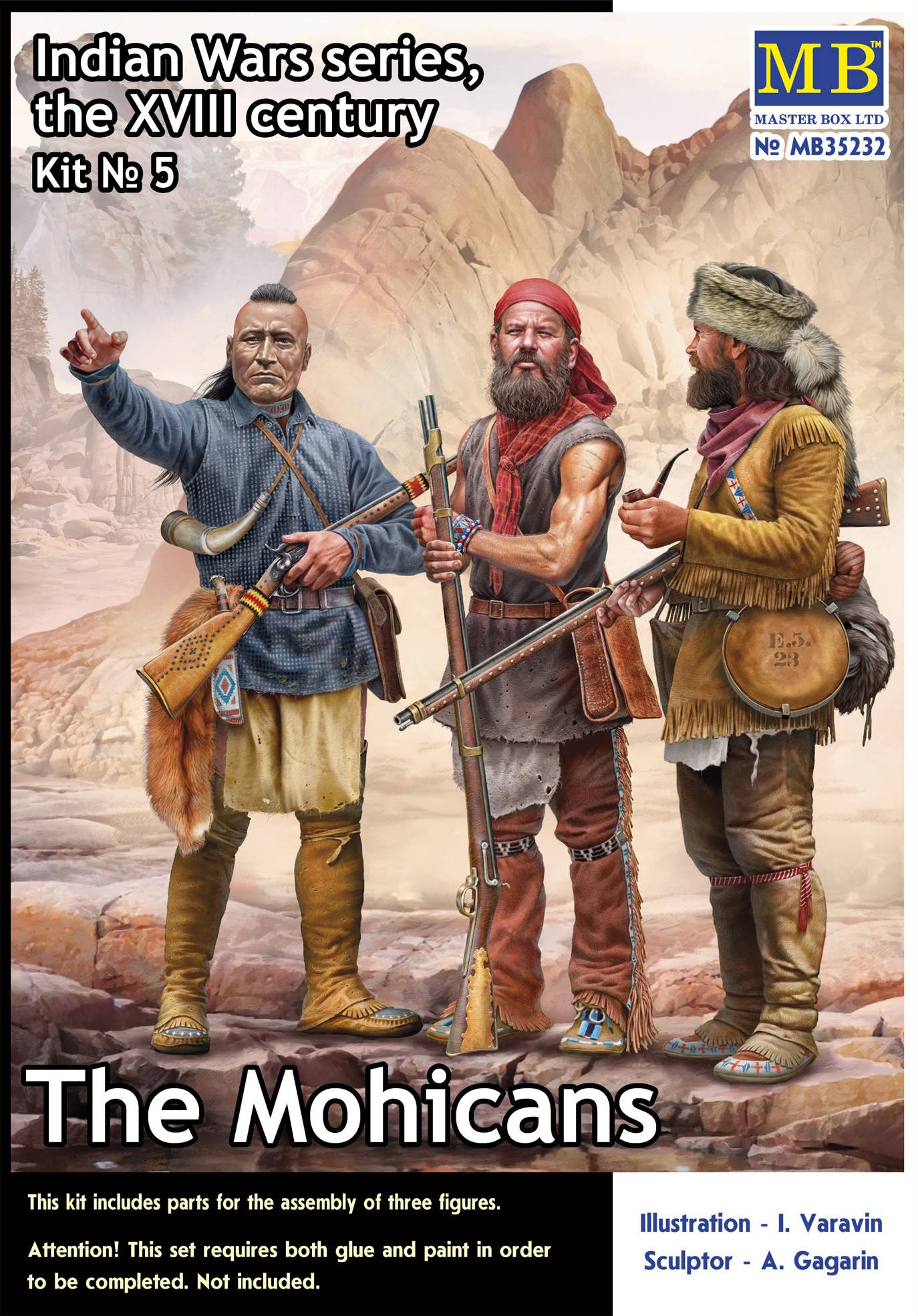Master Box 1/35 Indian Wars Series, the XVIII century. Kit No 5. The Mohicans. | 4820113082788
