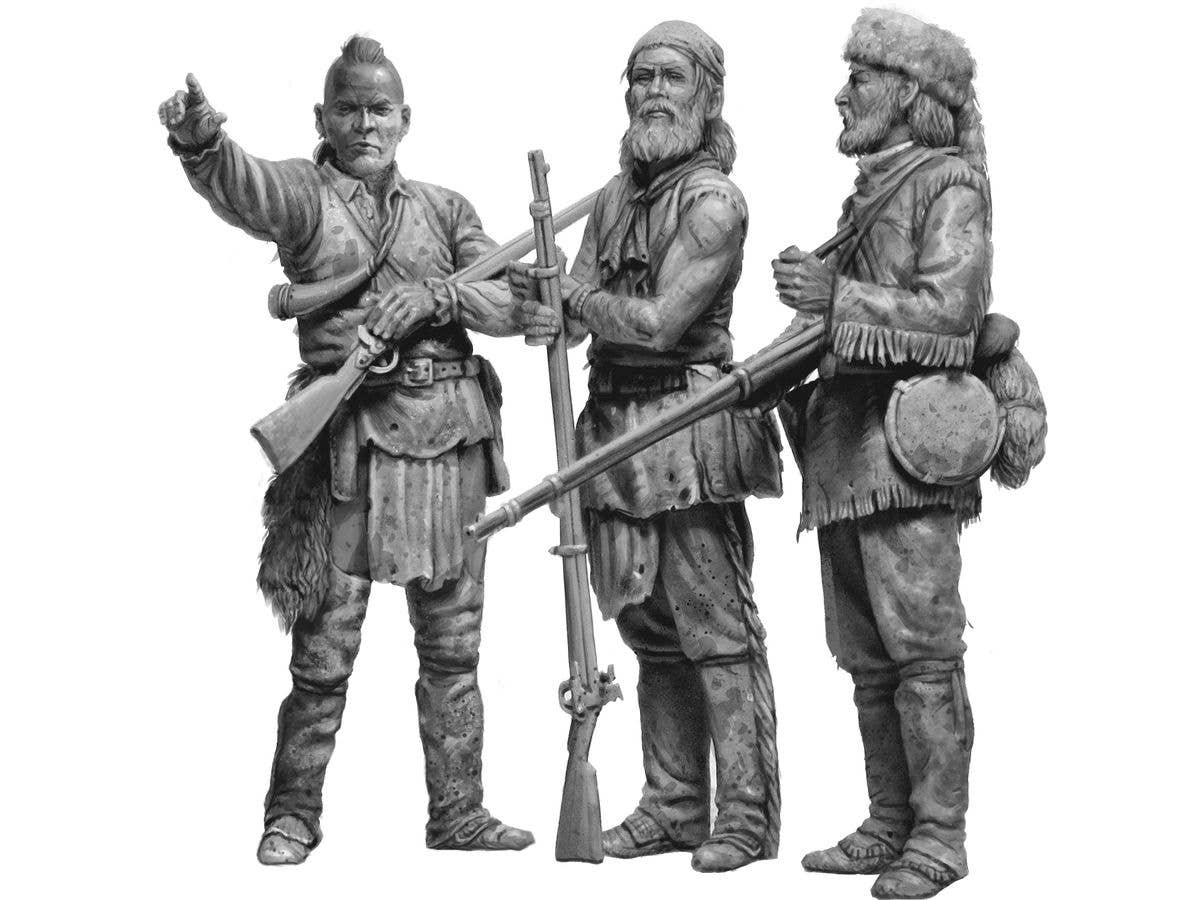 Master Box 1/35 Indian Wars Series, the XVIII century. Kit No 5. The Mohicans. | 4820113082788