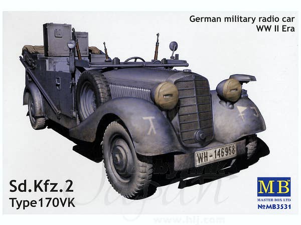 MASTER BOX Sd.Kfz. 2 Type 170 VK, German military radio car, WW II era | 4820041760369