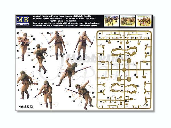 MASTER BOX 1/35 Bloody Atoll series. Kit No 1, Japanese Imperial Marines, Tarawa, November 1943 | 4820113080012