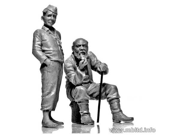 MASTER BOX 1/35 Eastern Region Peasants, WW II era | 4820113080364