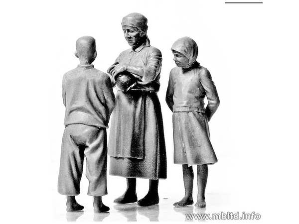 MASTER BOX 1/35 Eastern Region Peasants, WW II era | 4820113080364