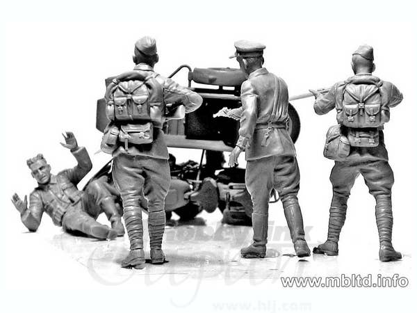 MASTER BOX 1/35 Accident. Soviet & German military men, summer 1941 | 4820113080388