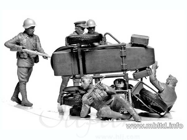 MASTER BOX 1/35 Accident. Soviet & German military men, summer 1941 | 4820113080388