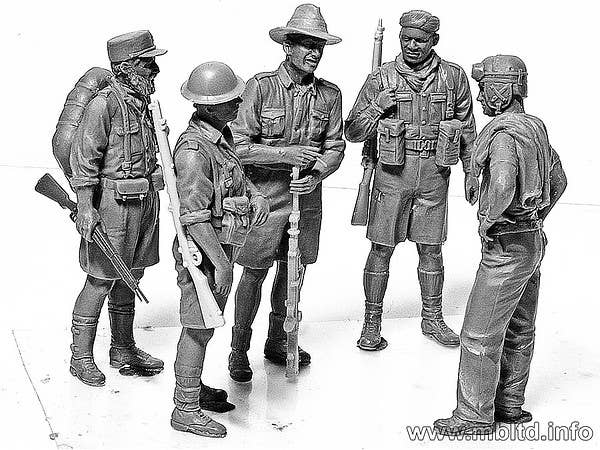 MASTER BOX 1/35 Allied Forces, WW II era, North Africa, desert battles series | 4820113080494