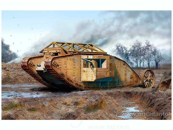 Master Box 1/72 Mk.I 'Male' British Tank, Somme Battle period, 1916 | 4820113081231