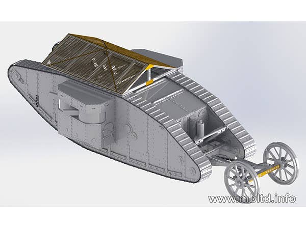 Master Box 1/72 Mk.I 'Male' British Tank, Somme Battle period, 1916 | 4820113081231