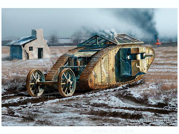 Master Box 1/72 Mk.I 'Female' British Tank, Somme Battle period, 1916 | 4820113081248
