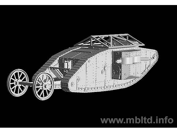 Master Box 1/72 Mk.I 'Female' British Tank, Somme Battle period, 1916 | 4820113081248