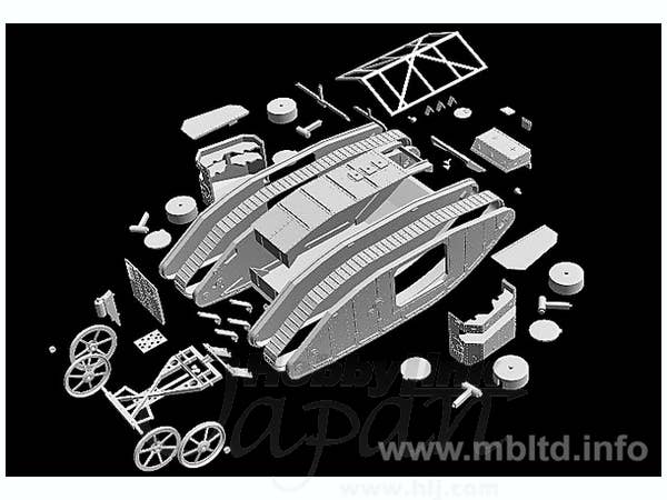 Master Box 1/72 Mk.I 'Female' British Tank, Somme Battle period, 1916 | 4820113081248