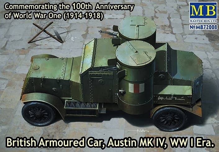 Master Box 1/72 British Armoured Car, Austin, Mk.IV, WW I Era | 4820113080586