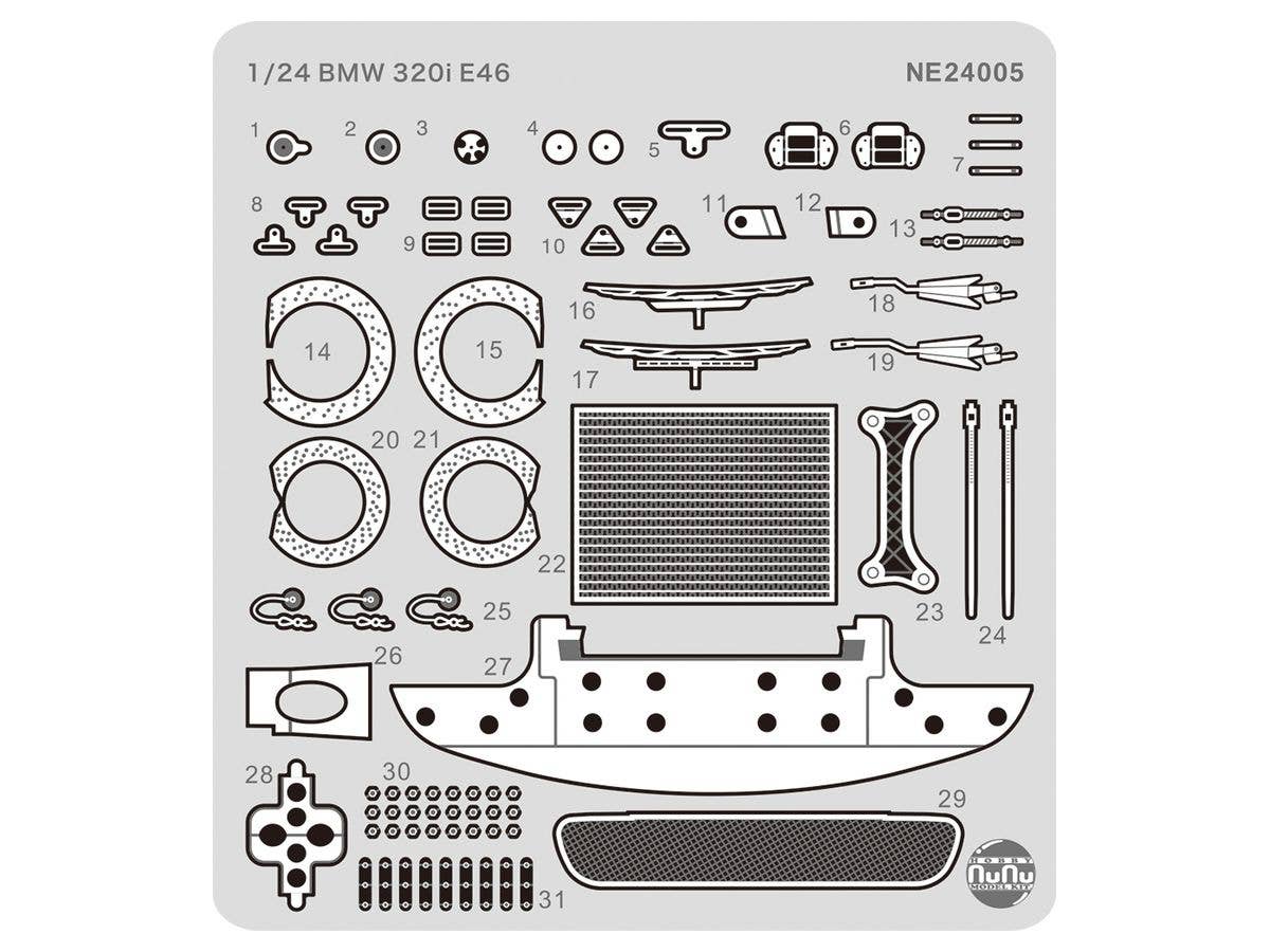 Platz Detail-Up Parts for 1/24 BMW 320i E46 Super Production DTCC 2001 Winner | 4545782059335
