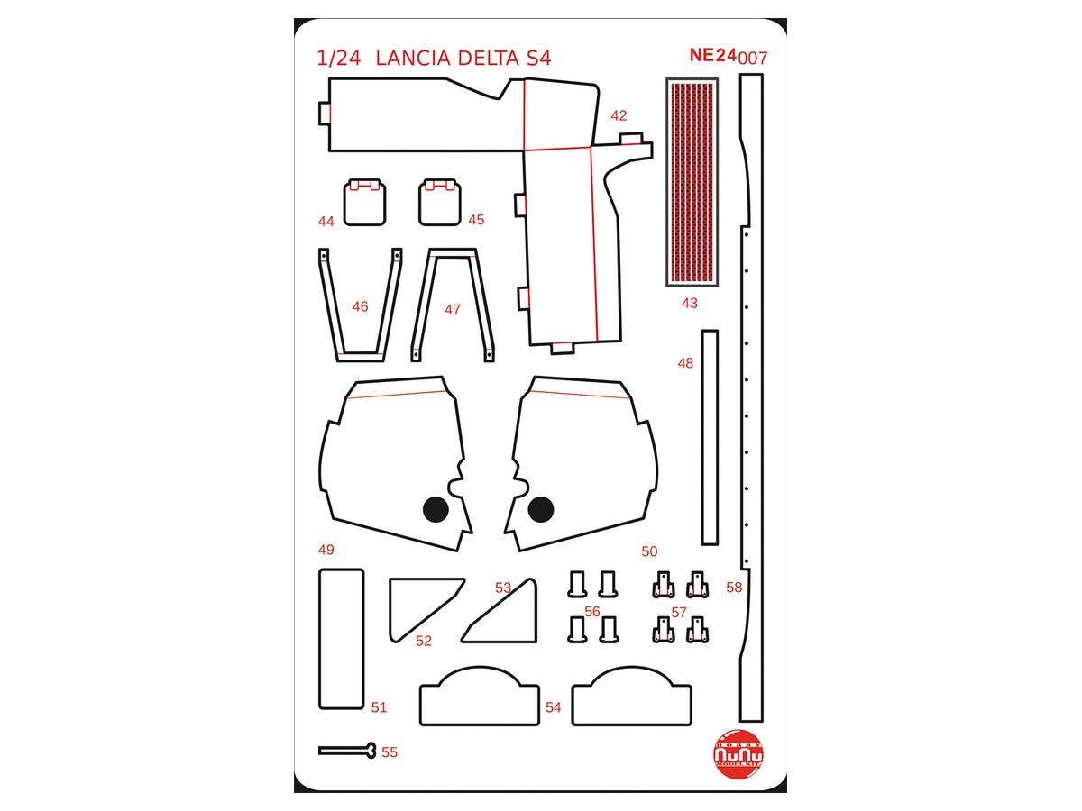 Platz NuNu 1/24 Detail Up Parts for LANCIA Delta S4 86 Sanremo Rally | 4545782061024