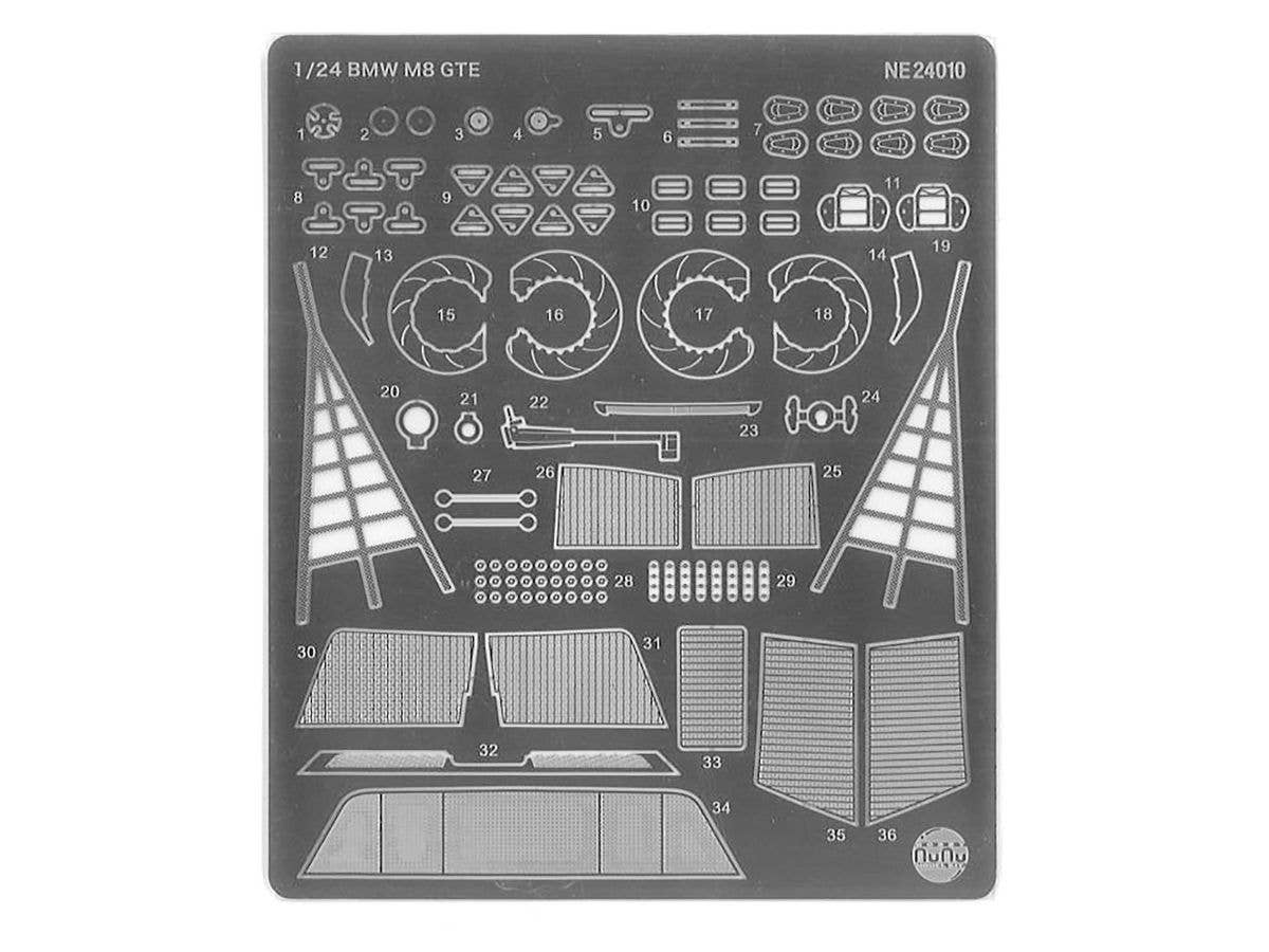 Platz NuNu 1/24 Detail-up Parts for BMW M8 GTE DAYTONA WINNER 2019 | 4545782068030