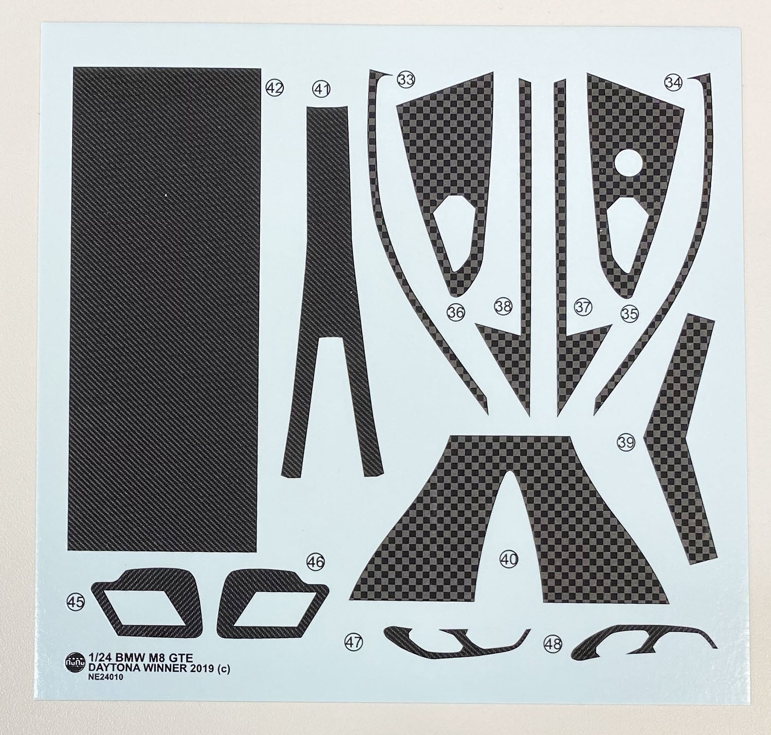 Platz NuNu 1/24 Detail-up Parts for BMW M8 GTE DAYTONA WINNER 2019