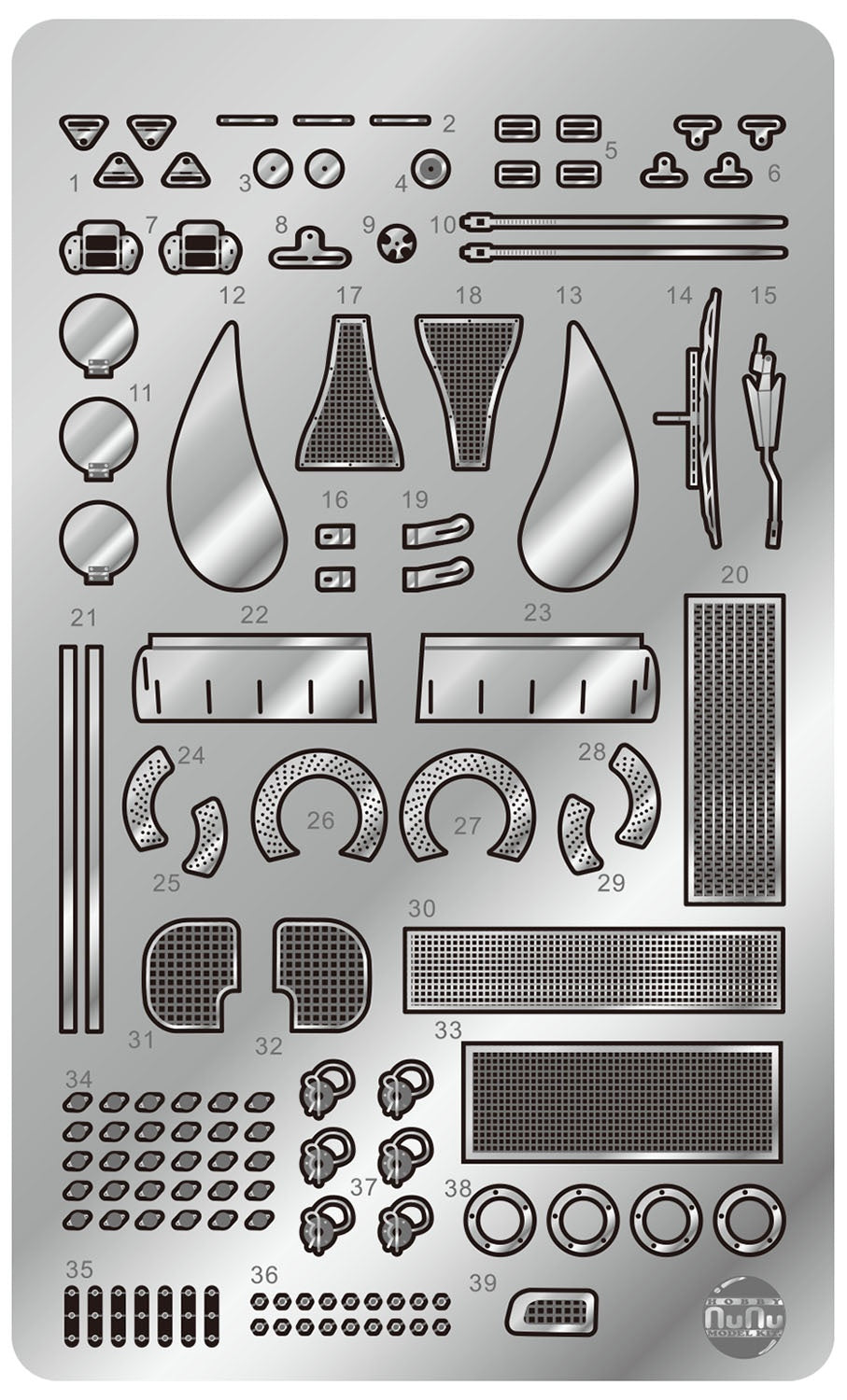 Platz NuNu 1/24 Detail-up Parts for 1/24 Porsche 935 K3 '80 LM | 4545782075762