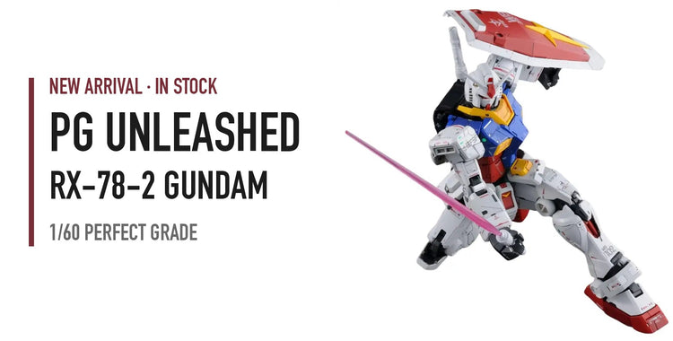 PG Unleashed 1/60 RX-78-2 Gundam — new arrival, in stock at P-Rex Hobby