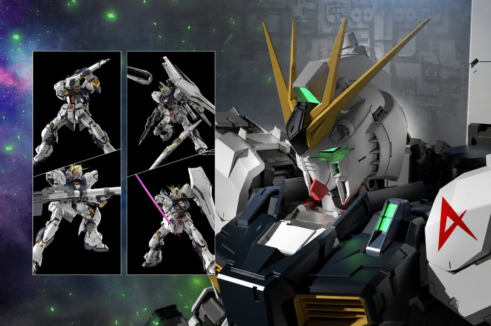 PGU Nu Gundam — GUNPLA 45th Anniversary key visual