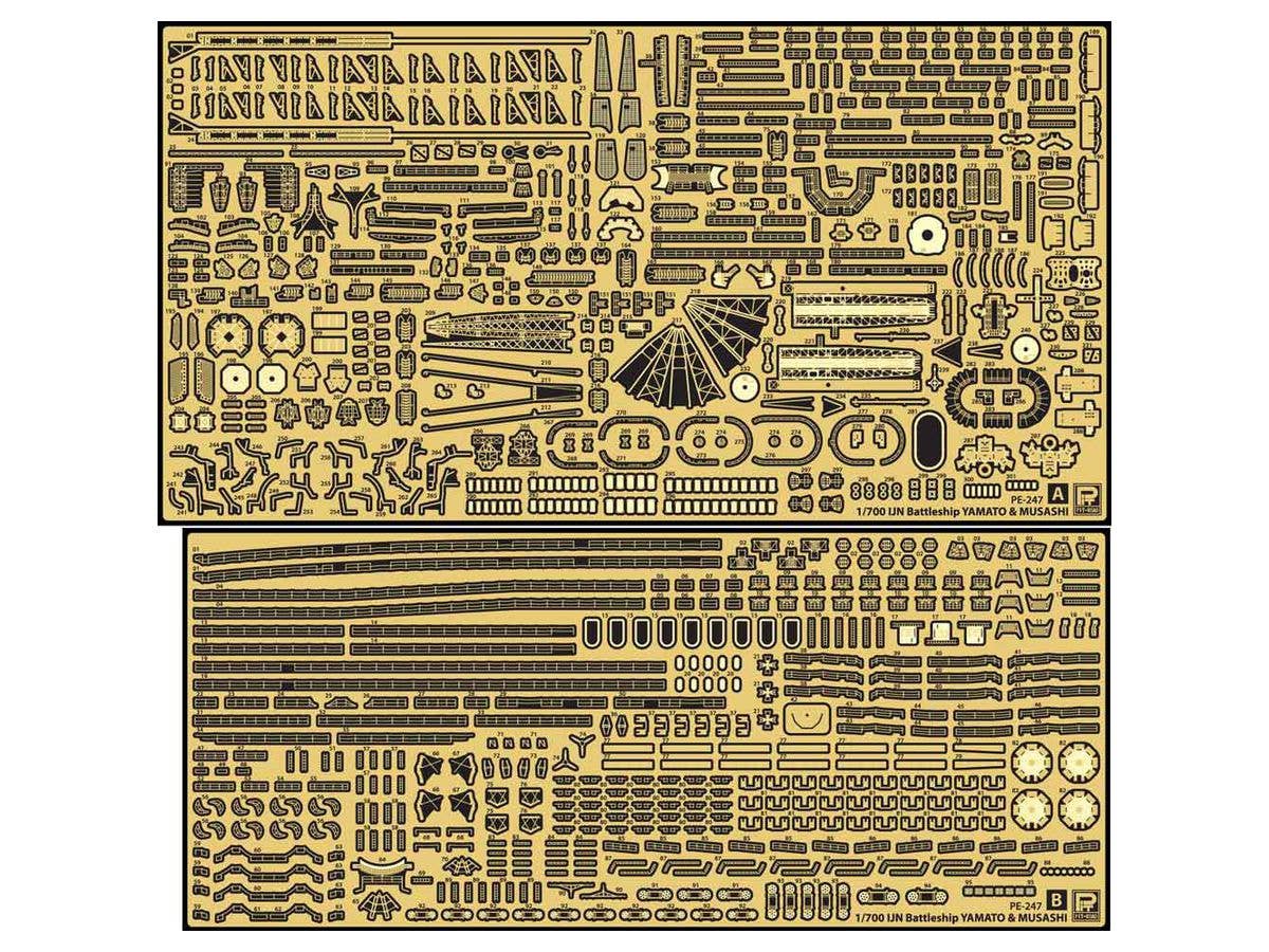 Pit Road 1/700 Detail Up Parts Set For W226 IJN Battleship 'Musashi 1942' | 4986470067599