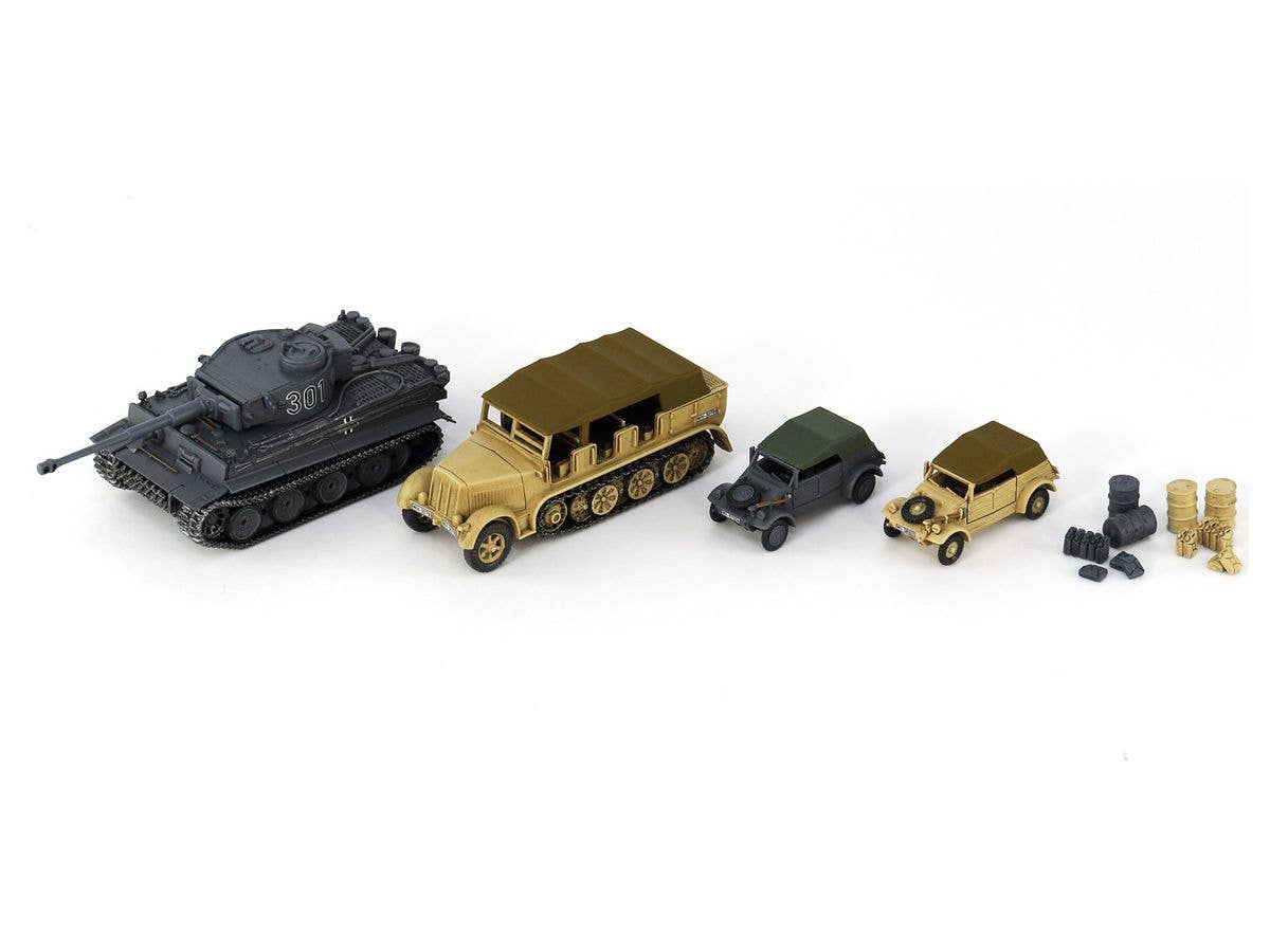 Pit Road 1/144 WWII German Army Military Vehicles Set 2 | 4986470021126