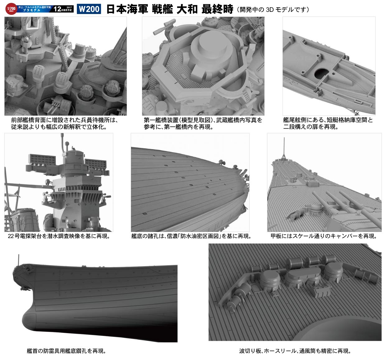 Pit Road 1/700 IJN Battleship 'YAMATO' | 4986470019185