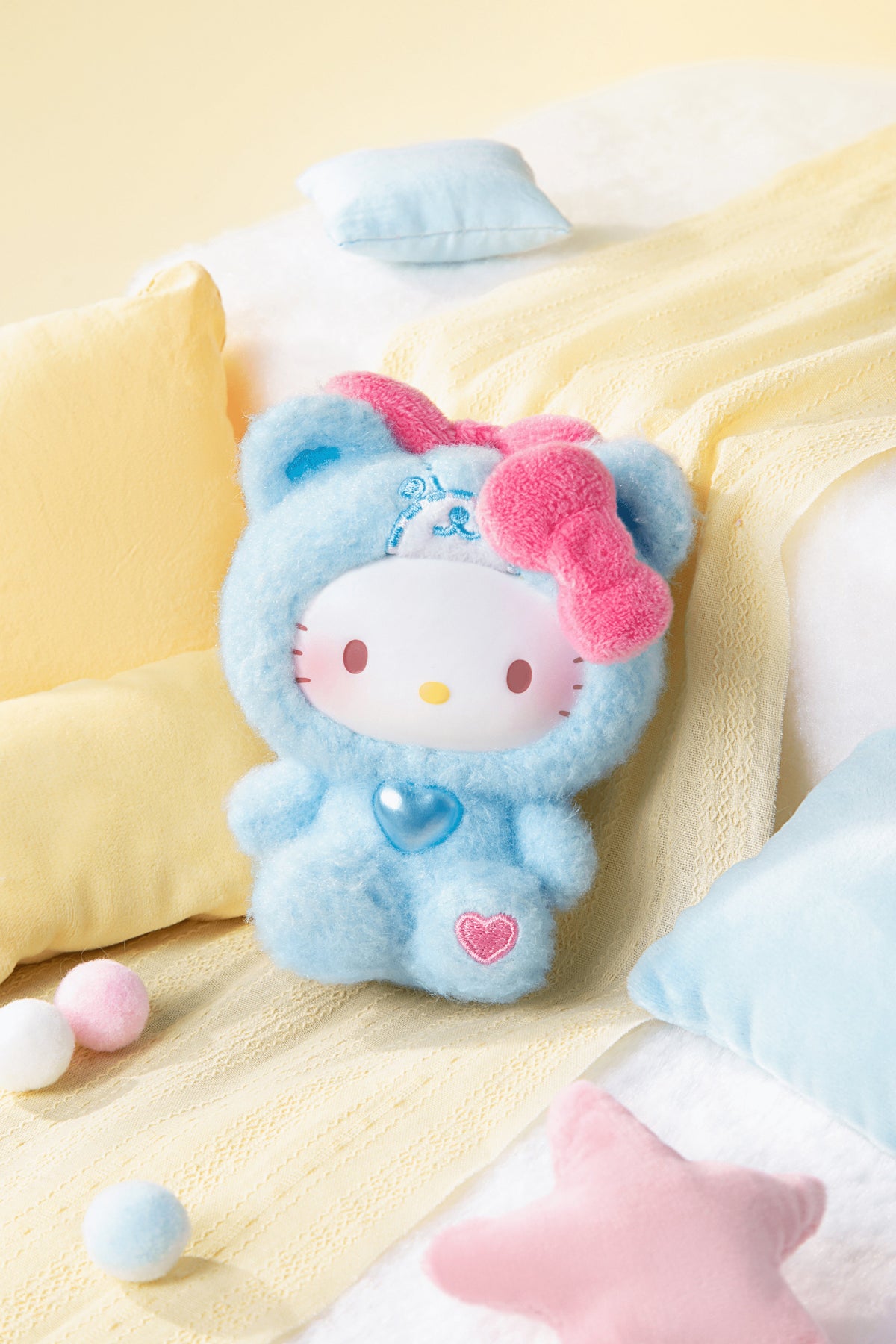 Hello Kitty Teddy Pajamas Series Plush Pendant Blind Box (Box of 6)