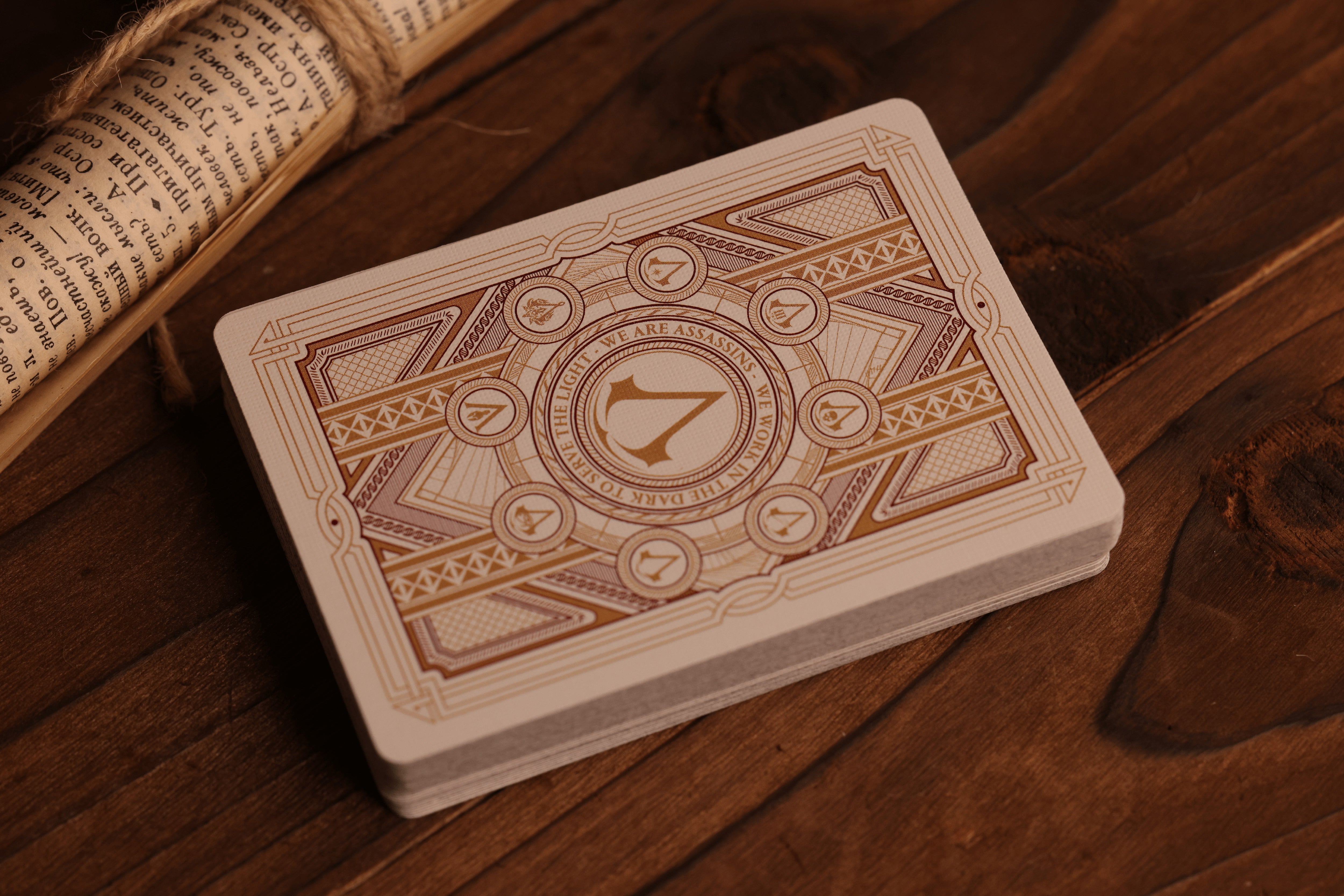 Assassin's Creed Legacy Playing Cards| WHITE HIDDEN BLADE
