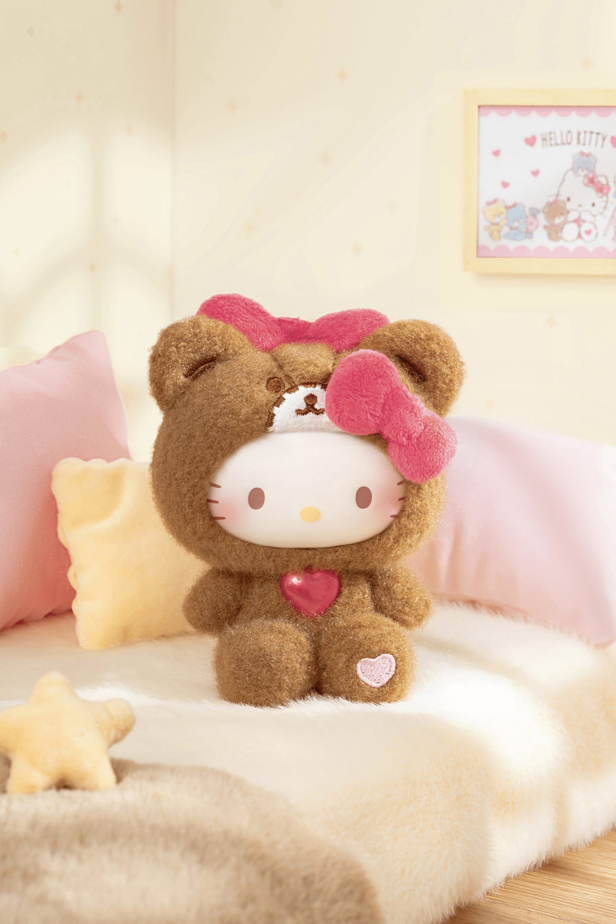 Hello Kitty Teddy Pajamas Series Plush Pendant Blind Box (Box of 6)
