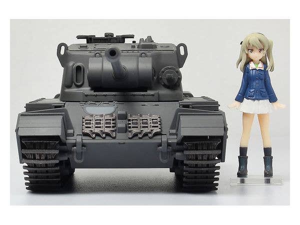 Platz 1/35 Girls und Panzer Der Film Deformed Cruiser Tank A41 Centurion Painted Display Model + Shimada Arisu Figure Kit | 4545782076943