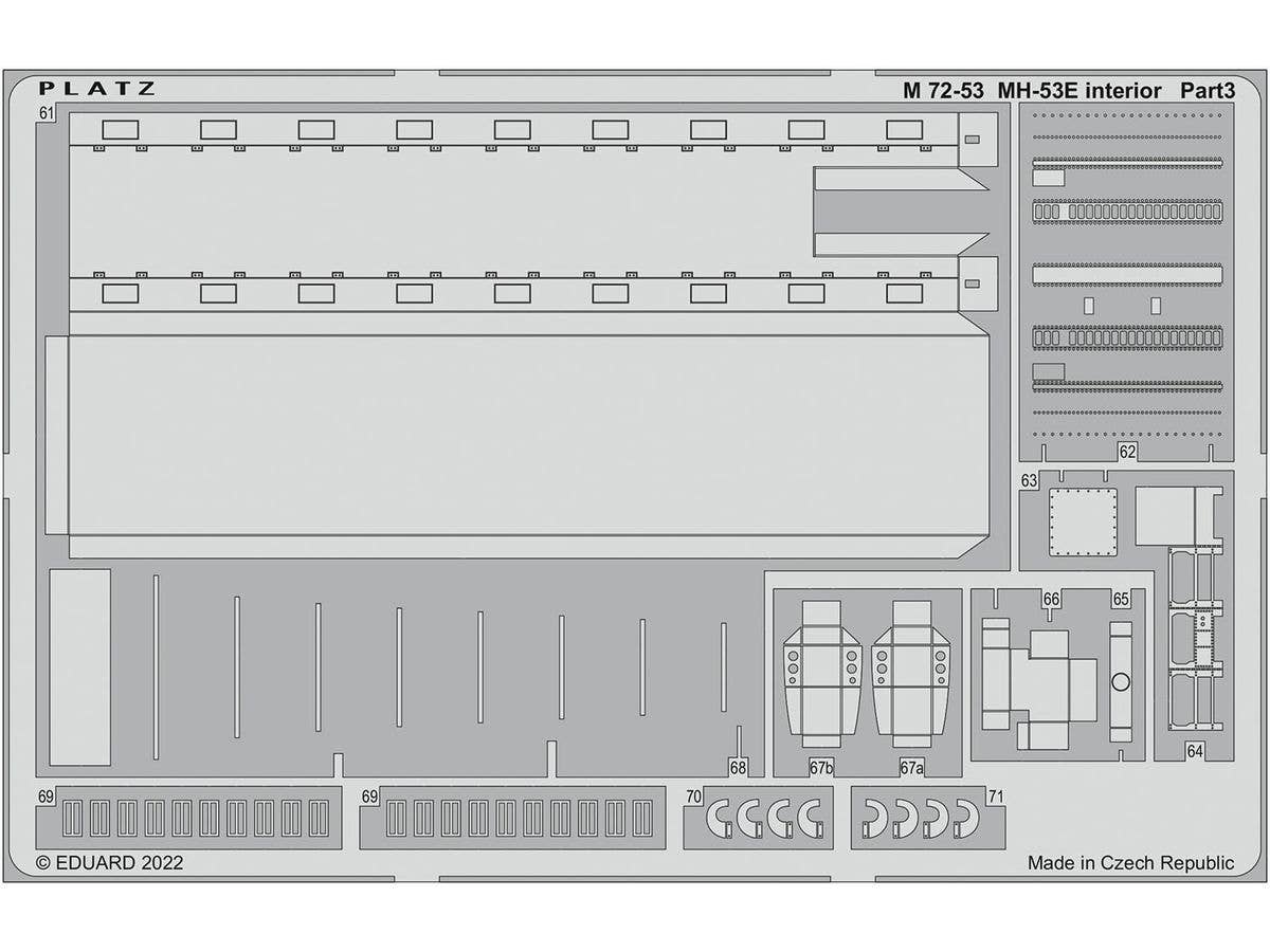 Platz 1/72 MH-53E Sea Dragon Photo-Etched Parts For Cockpit | 4545782082463