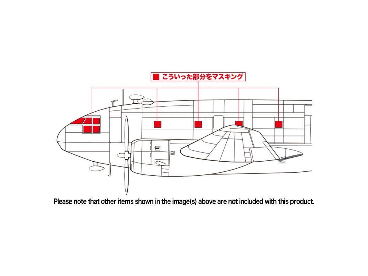 Platz Masking Sheet for 1/144 C-46D Commando | 4545782070132