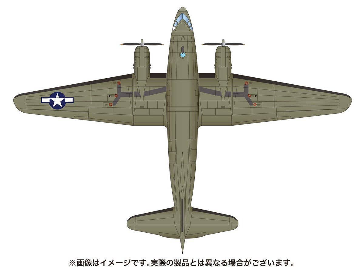 Platz 1/144 WWII US Army Cargo Airplane C-46D Commando USAAF | 4545782068412