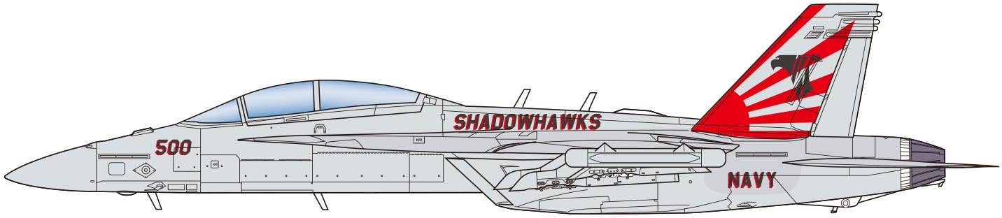 Platz x Italeri 1/48 U.S. Navy Electronic Warfare Aircraft EA-18G Growler 'VAQ-141 Shadowhawks' | 4545782075717