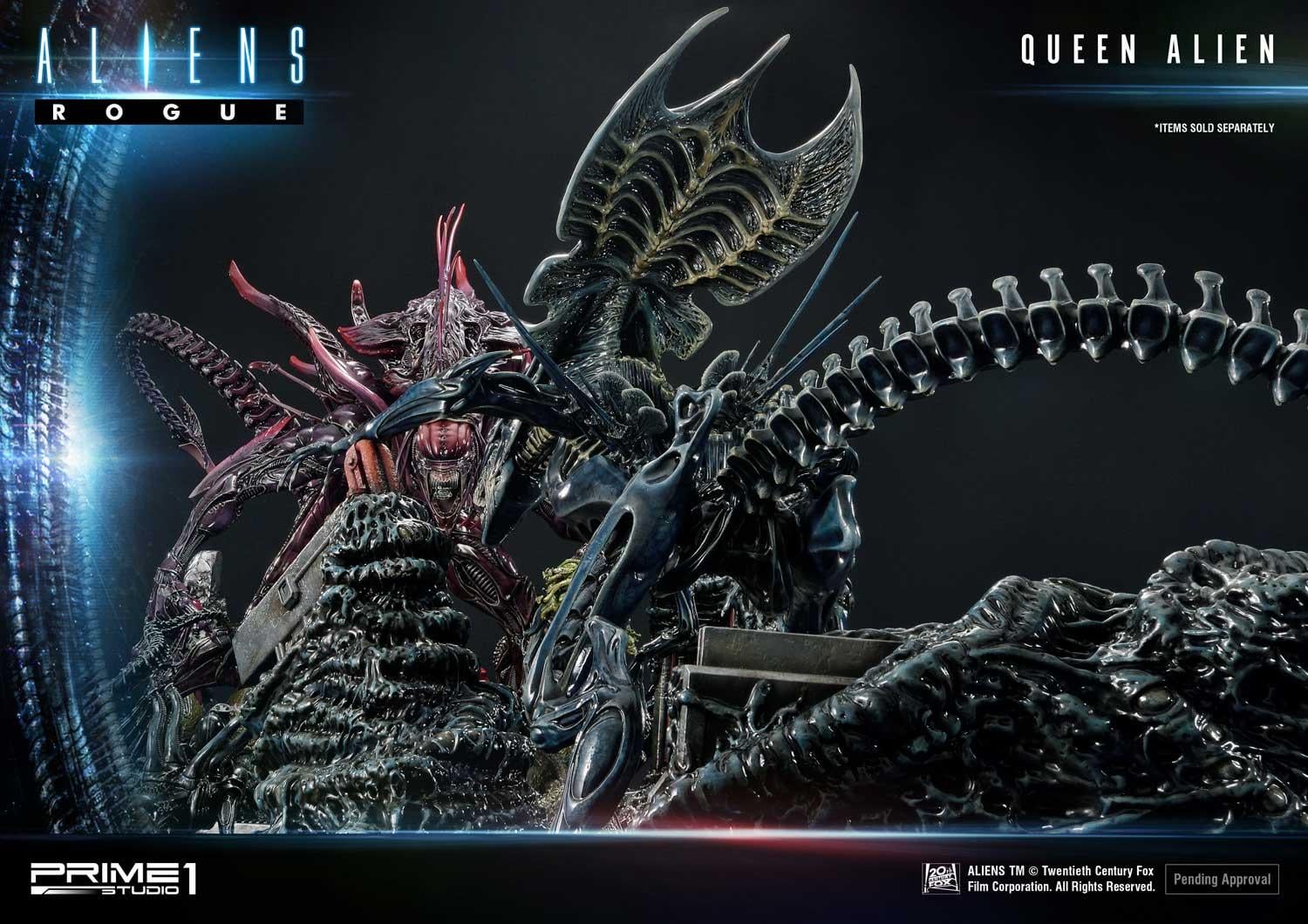 Premium Masterline Aliens (Comics) Queen Alien Battle Diorama