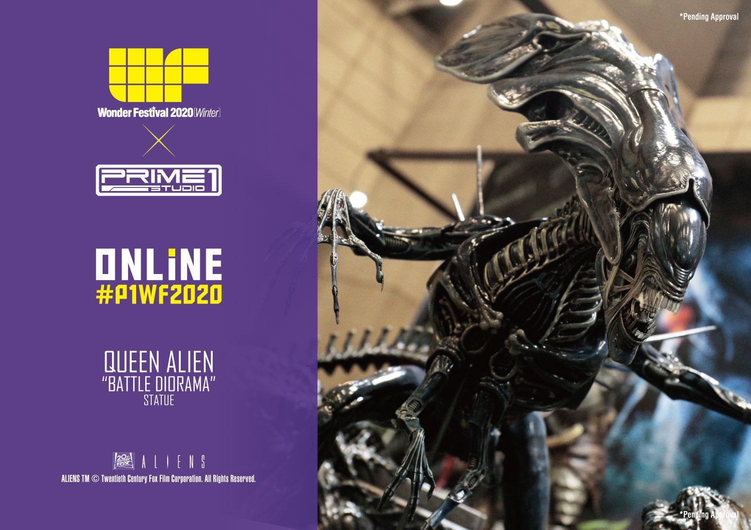 Premium Masterline Aliens (Comics) Queen Alien Battle Diorama