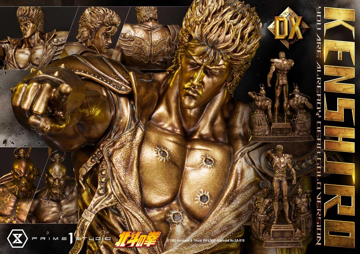 Premium Masterline Fist of the North Star Kenshiro You Are Already Dead Deluxe Gold Version
