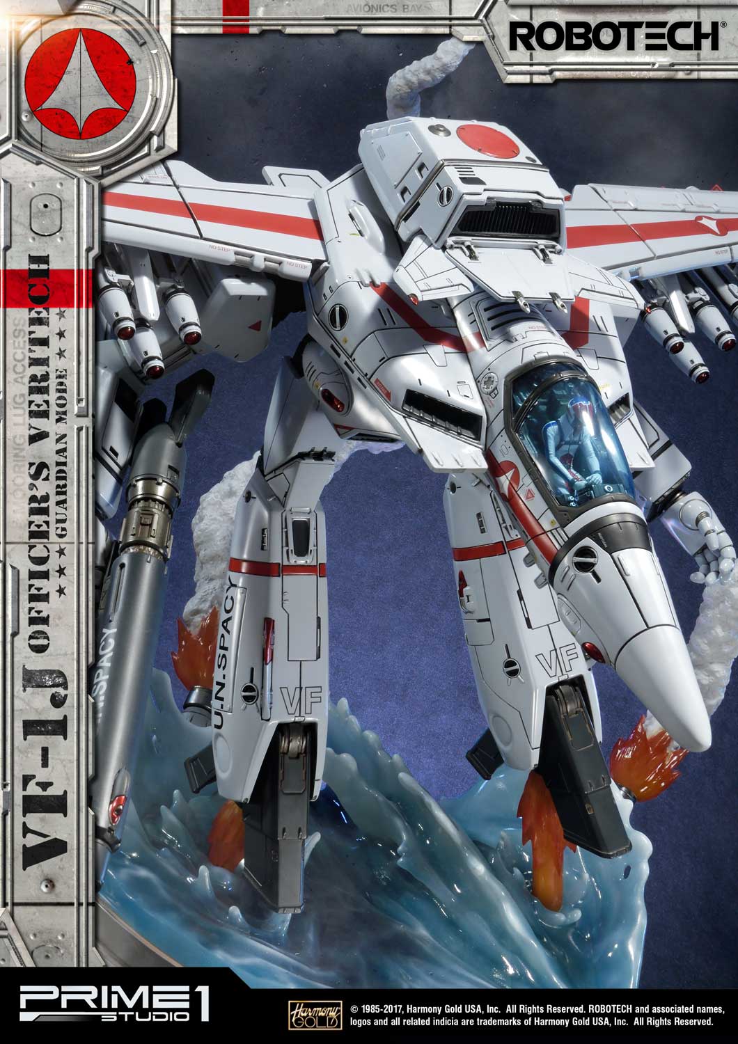 Premium Masterline Robotech VF-1J Officers Veritech Guardian Mode